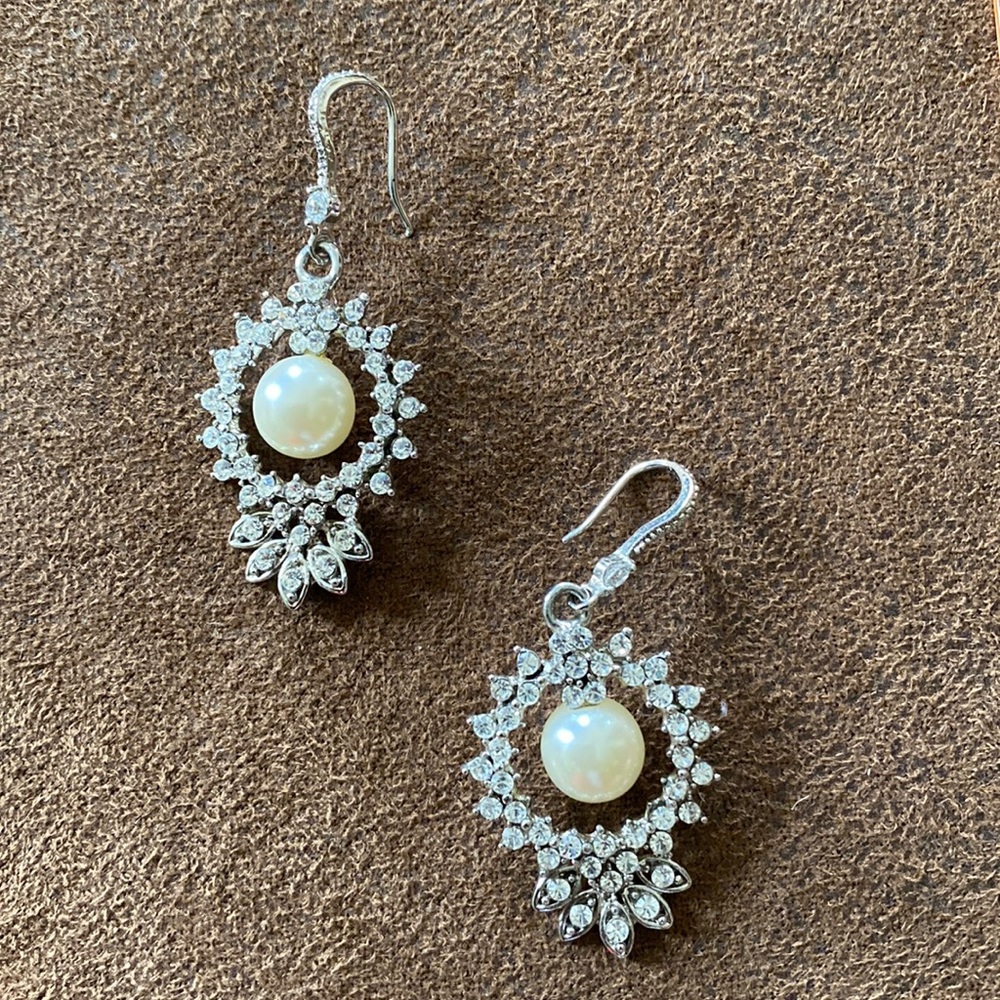 Silver and Pearl earrings